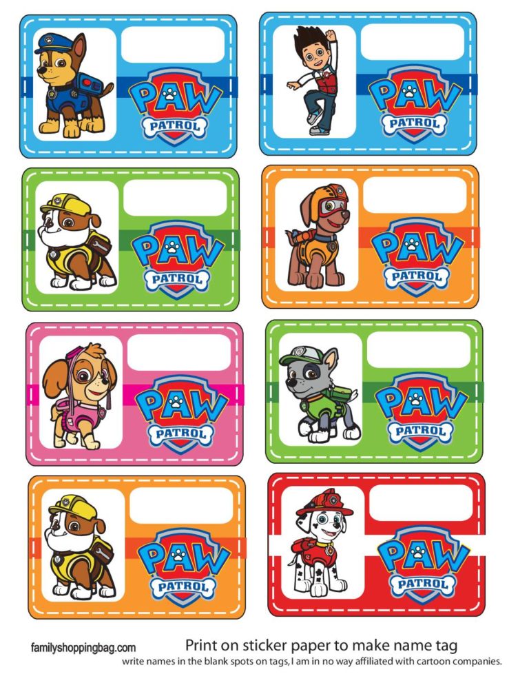 Name Tag Printables | Free Cute Label Designs