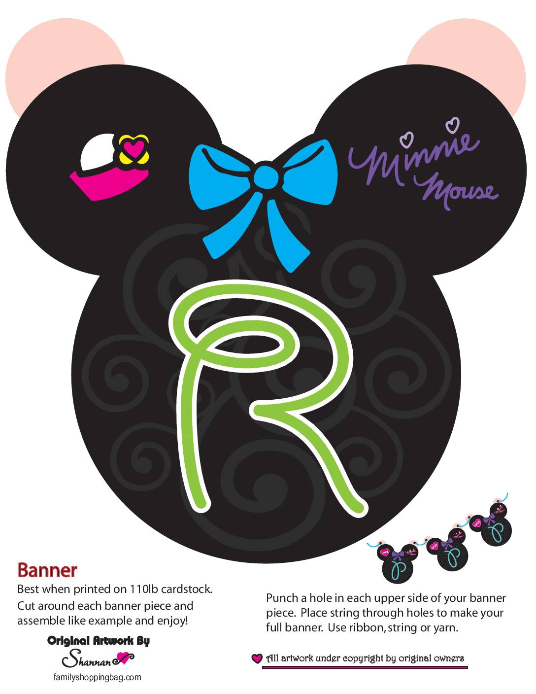 Minnie Banner R Party Banners
