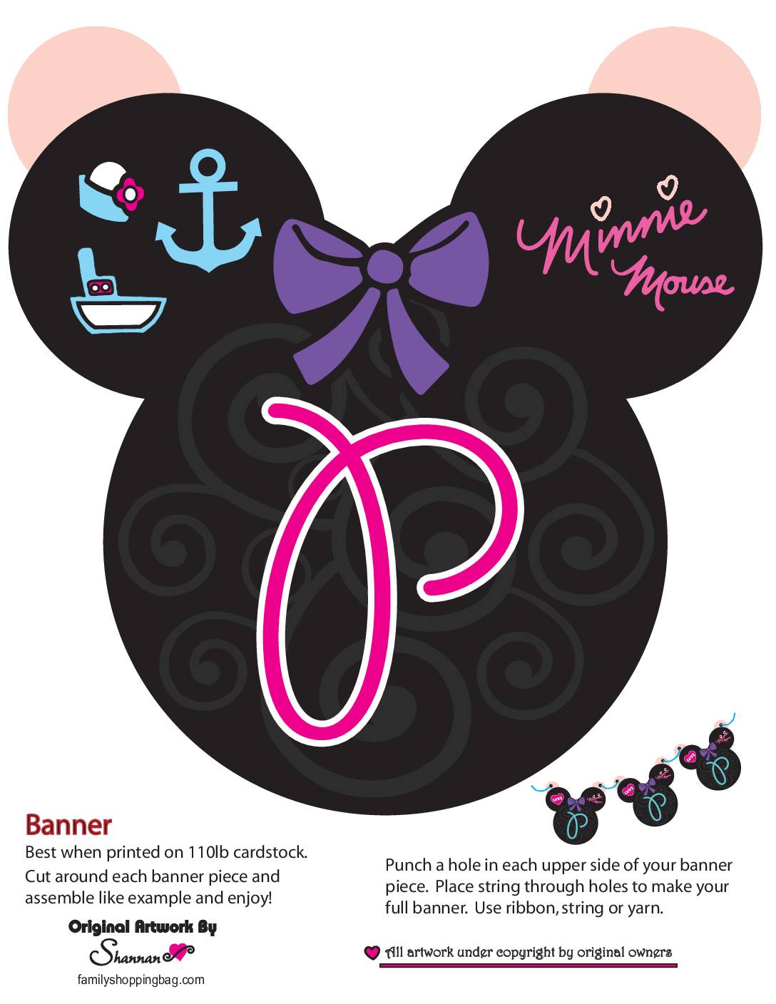 Minnie Party Banner Party Banners