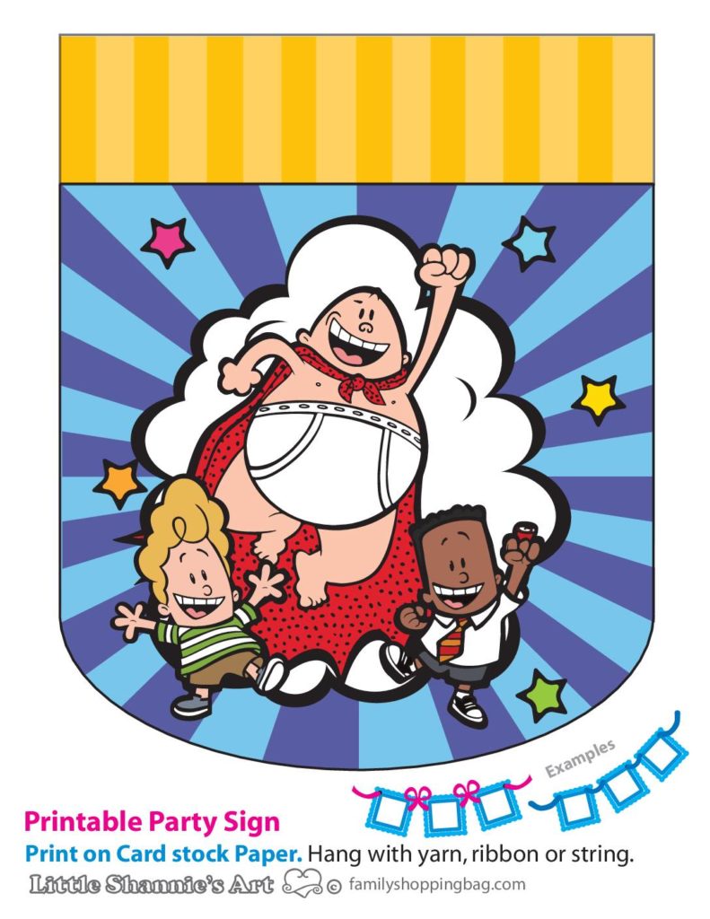 Party Banner Left Captain Underpants  pdf