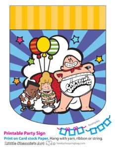 Party Banner Right Captain Underpants