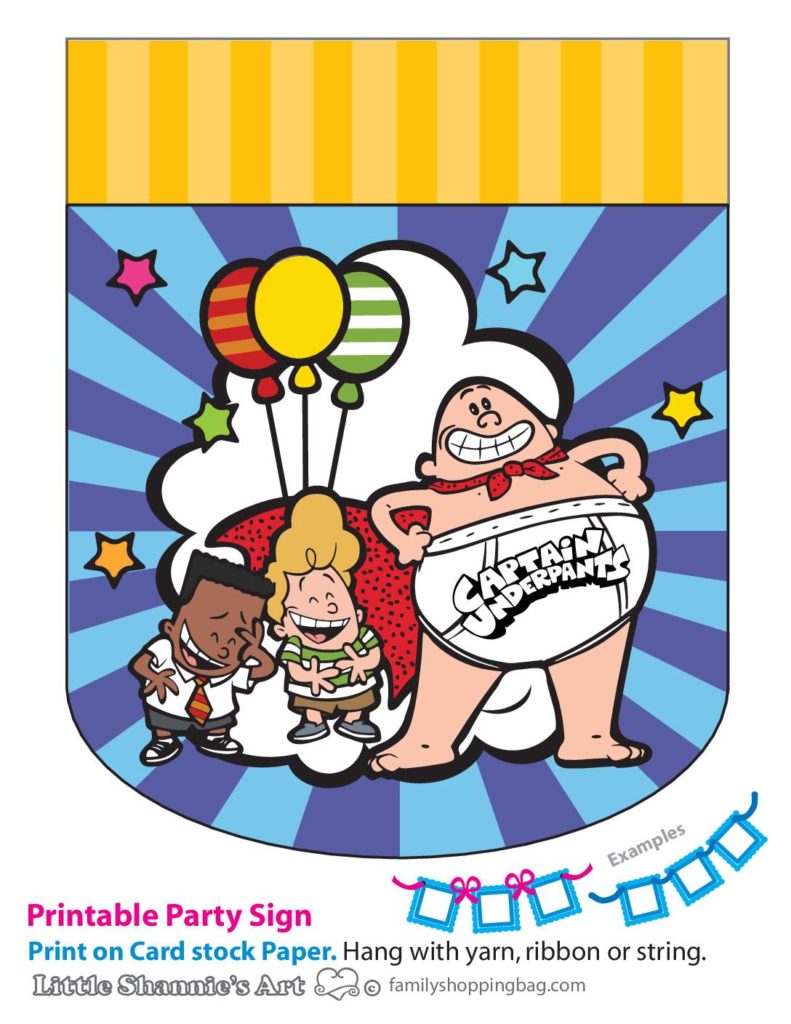 Party Banner Right Captain Underpants  pdf