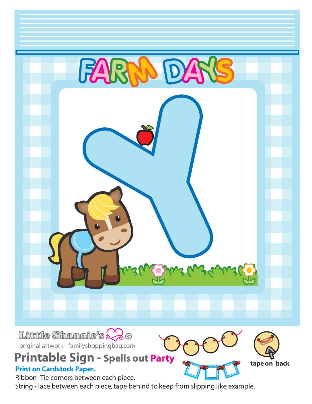 Party Banner Y Farm Party Banners