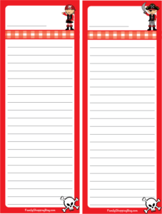 Party Check List Stationery