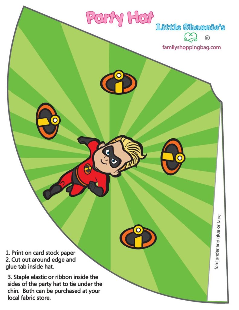 Party Hat  Incredibles  pdf