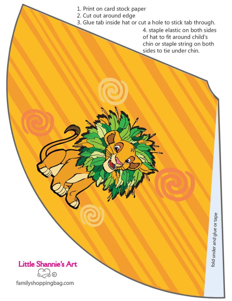 Party Hat  Lion King  pdf