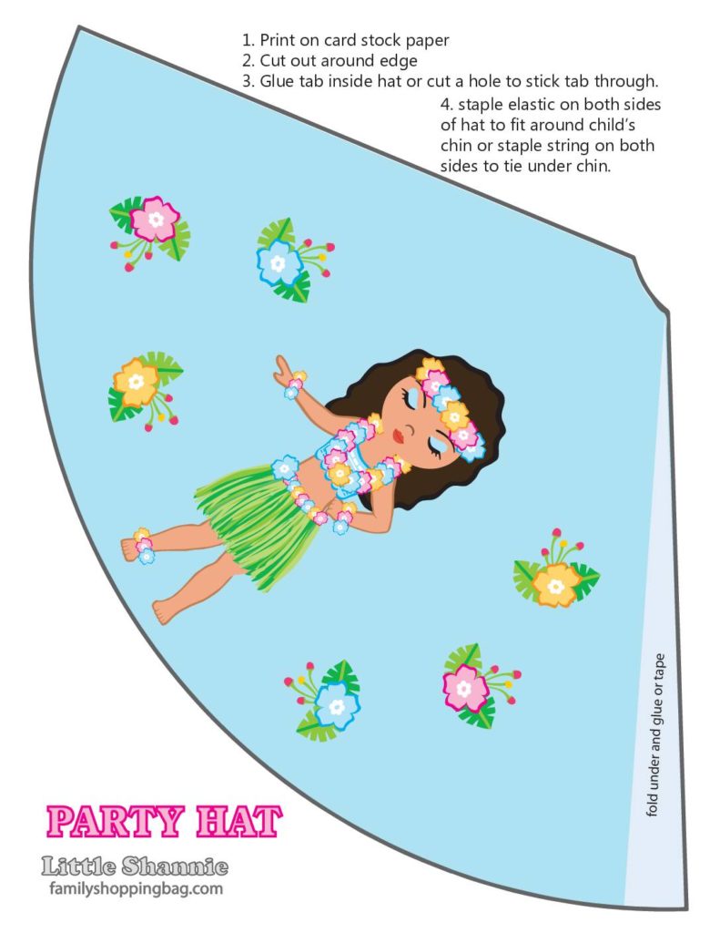 Party Hat  Luau  pdf