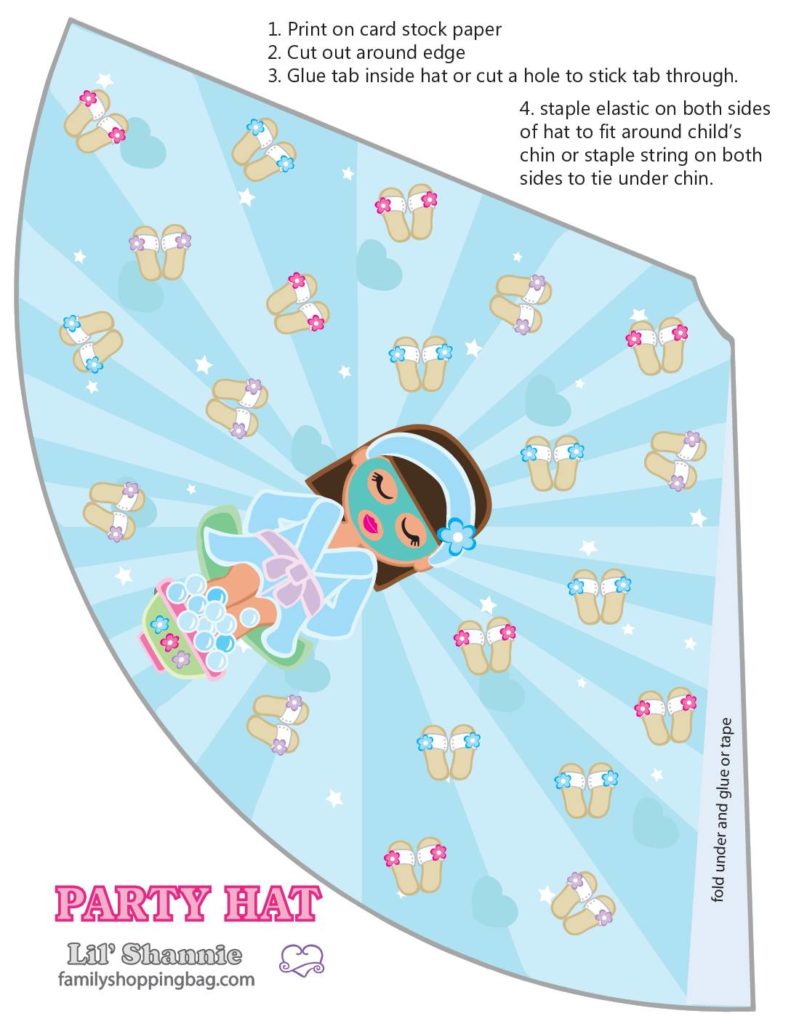 Party Hat  Moms Spa Day  pdf