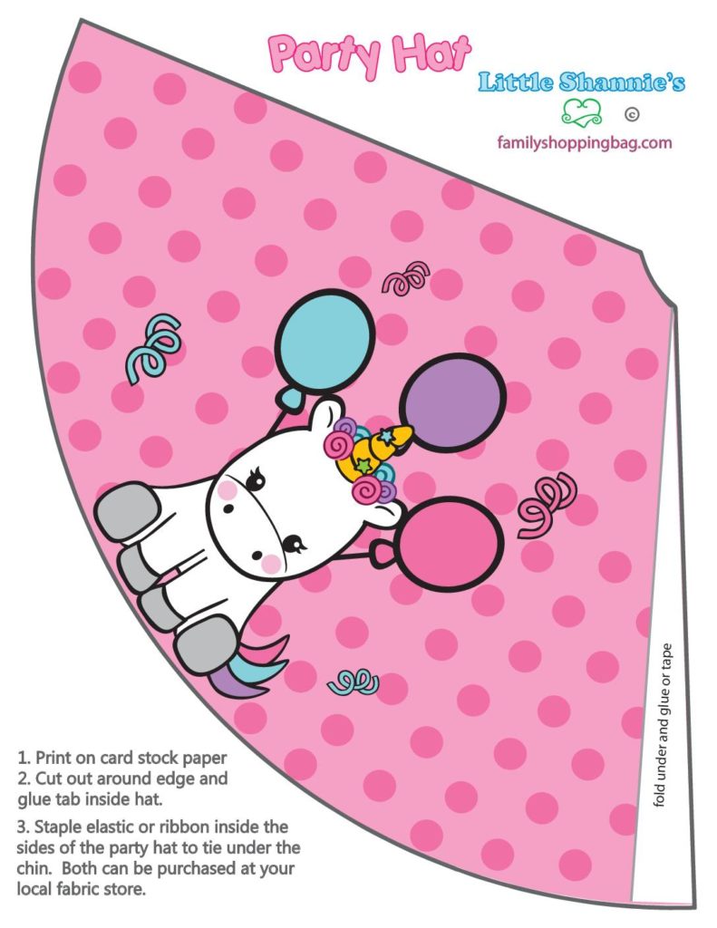 Party Hat  Unicorn  pdf