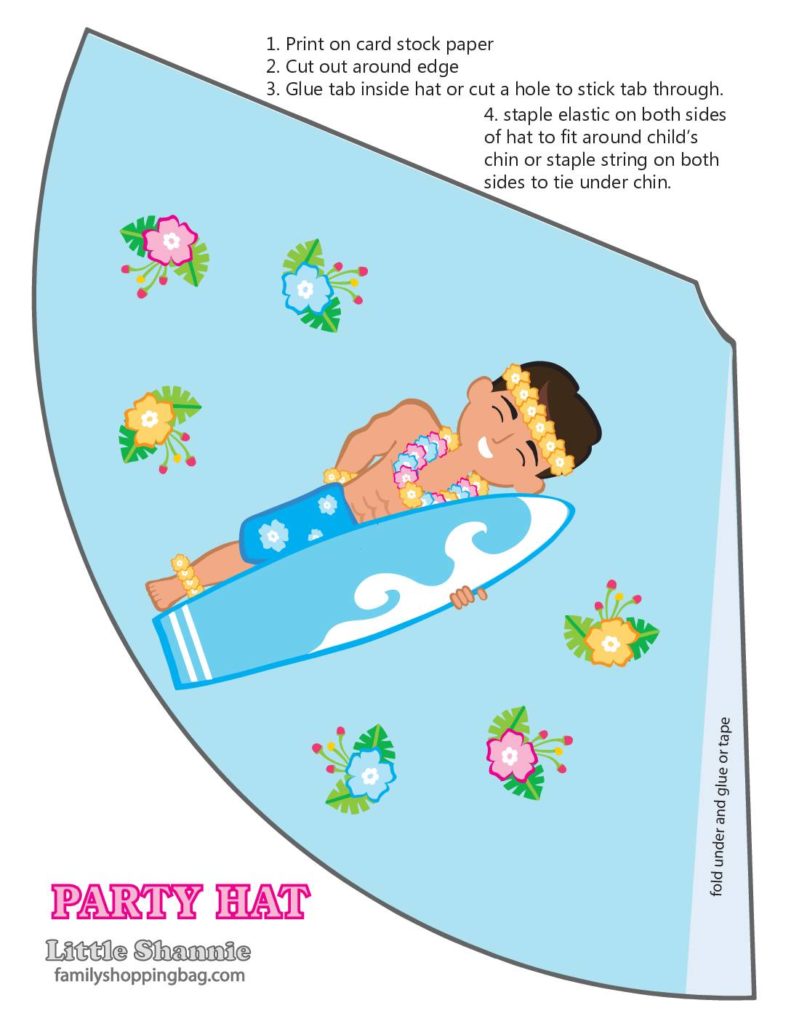 Party Hat  Luau  pdf