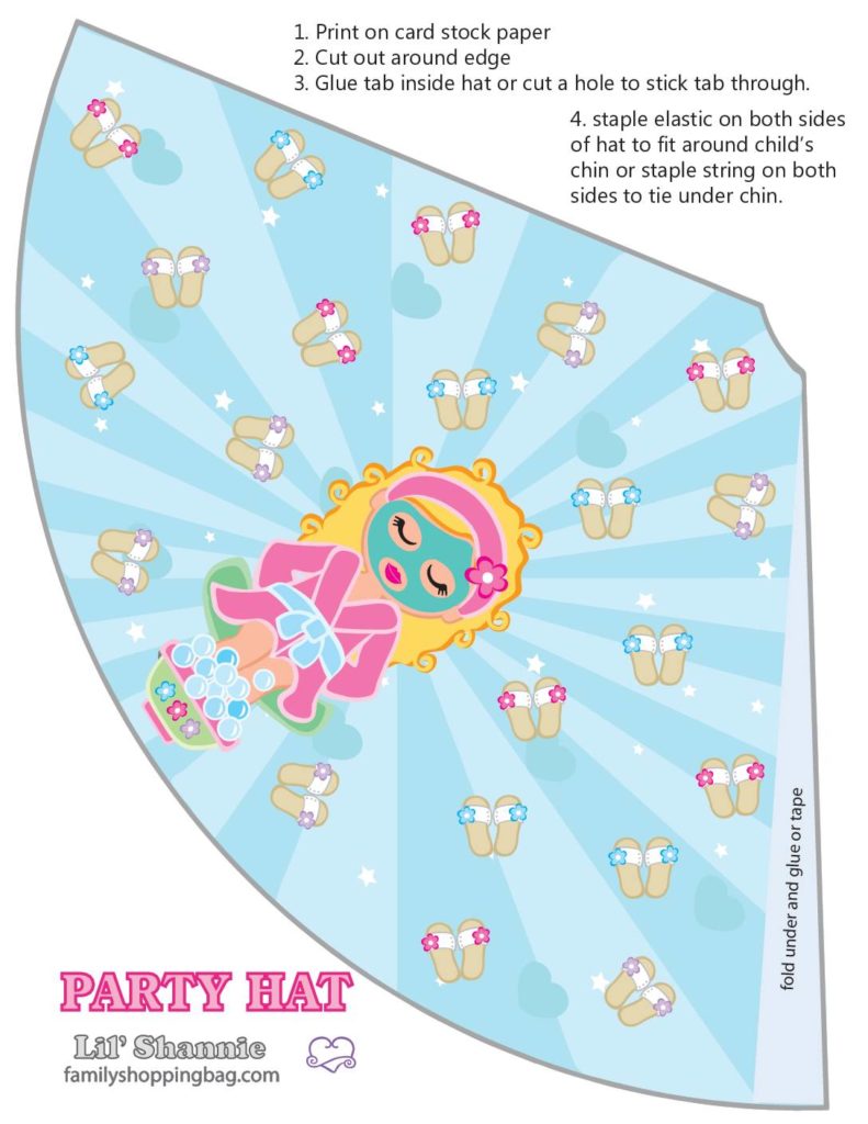 Party Hat  Moms Spa Day  pdf