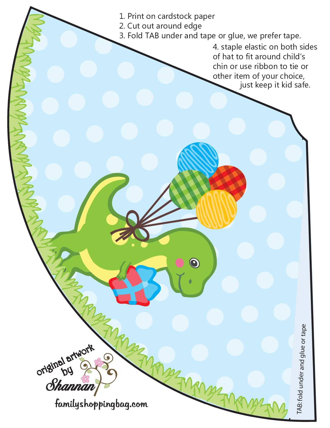 Party Hat Dinosaur  pdf