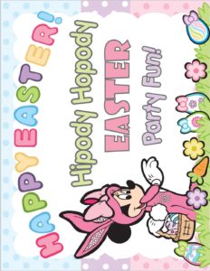 Party Sign 2 Mickey Mouse Easter
