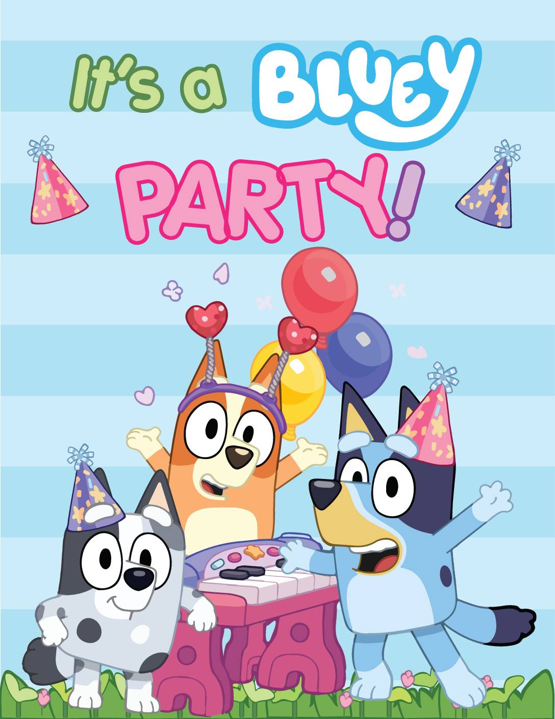 Party Sign Bluey Party Decorations