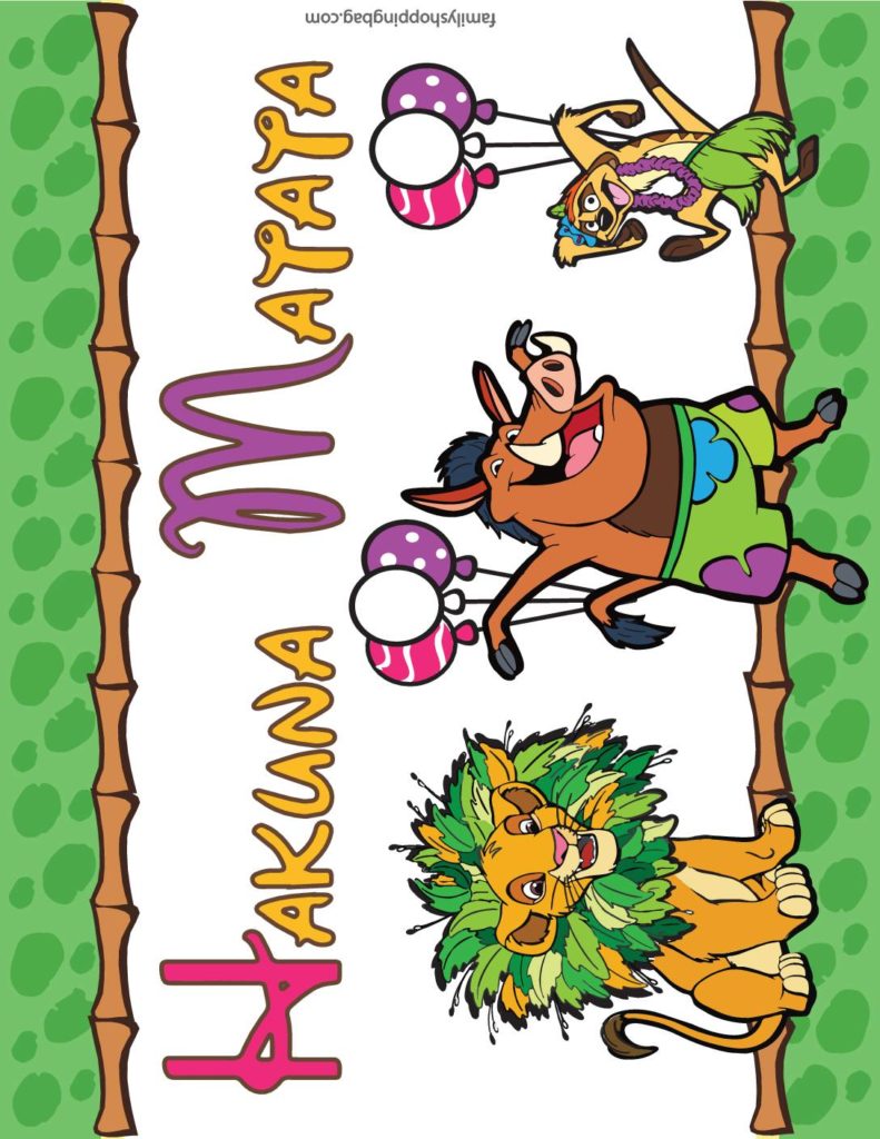 Party Sign Lion King  pdf