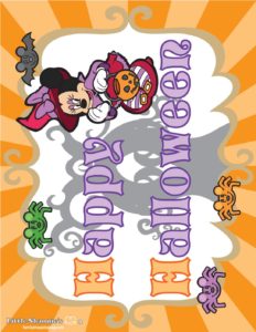 Party Sign Mickey Halloween  pdf