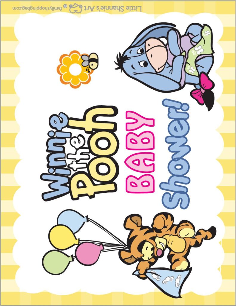 Party Sign Pooh Baby Shower  pdf