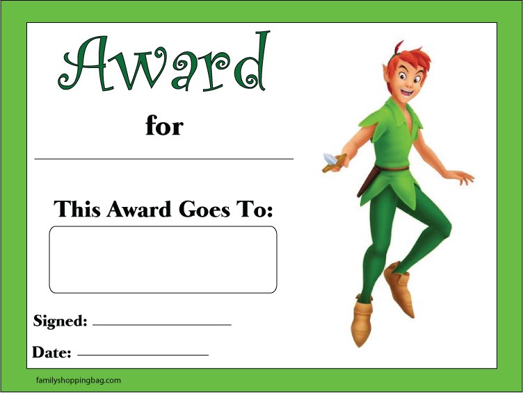 Peter Pan Award Awards
