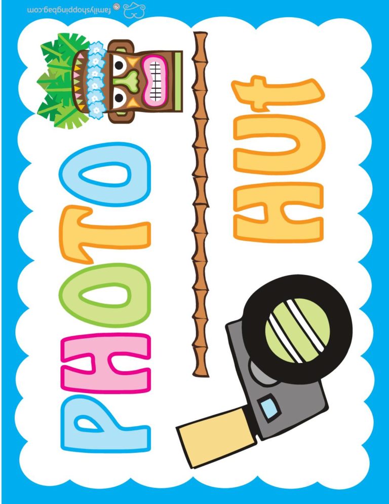 Free Printable Luau Coloring Pages and More | Lil Shannie.com