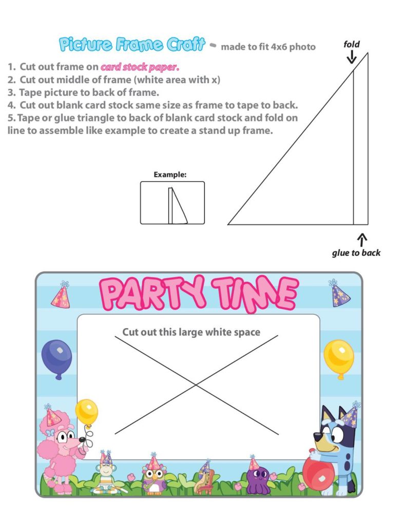 Picture Frame Bluey  pdf