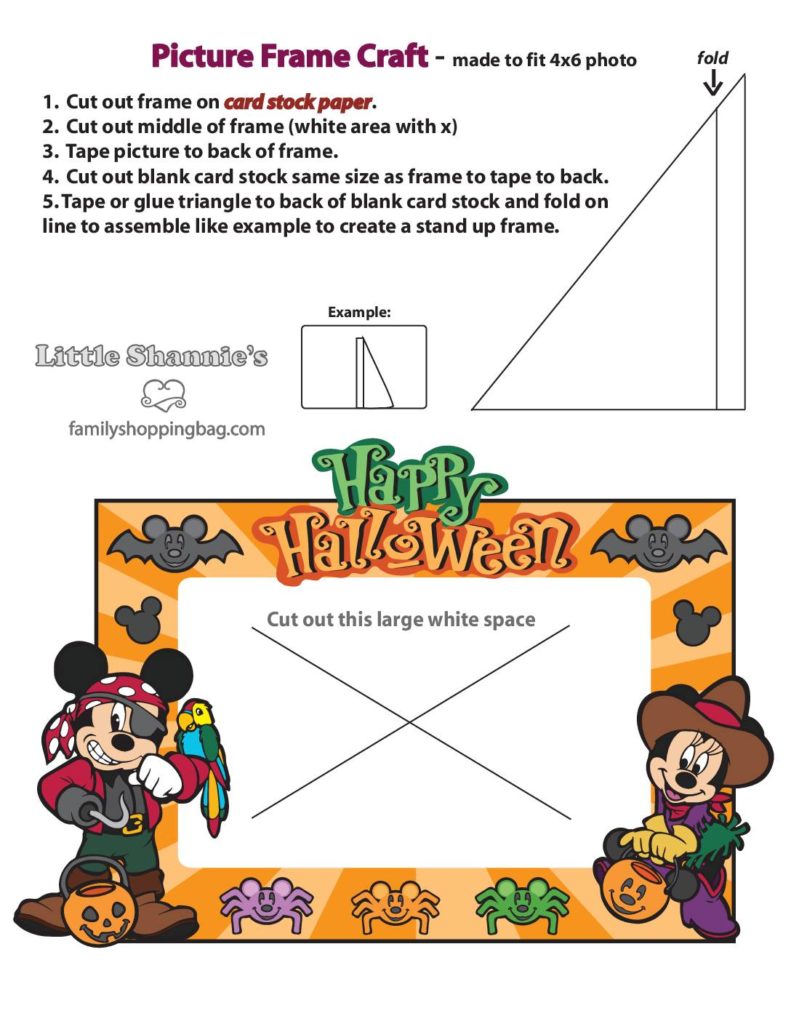 Picture Frame Halloween Mickey  pdf