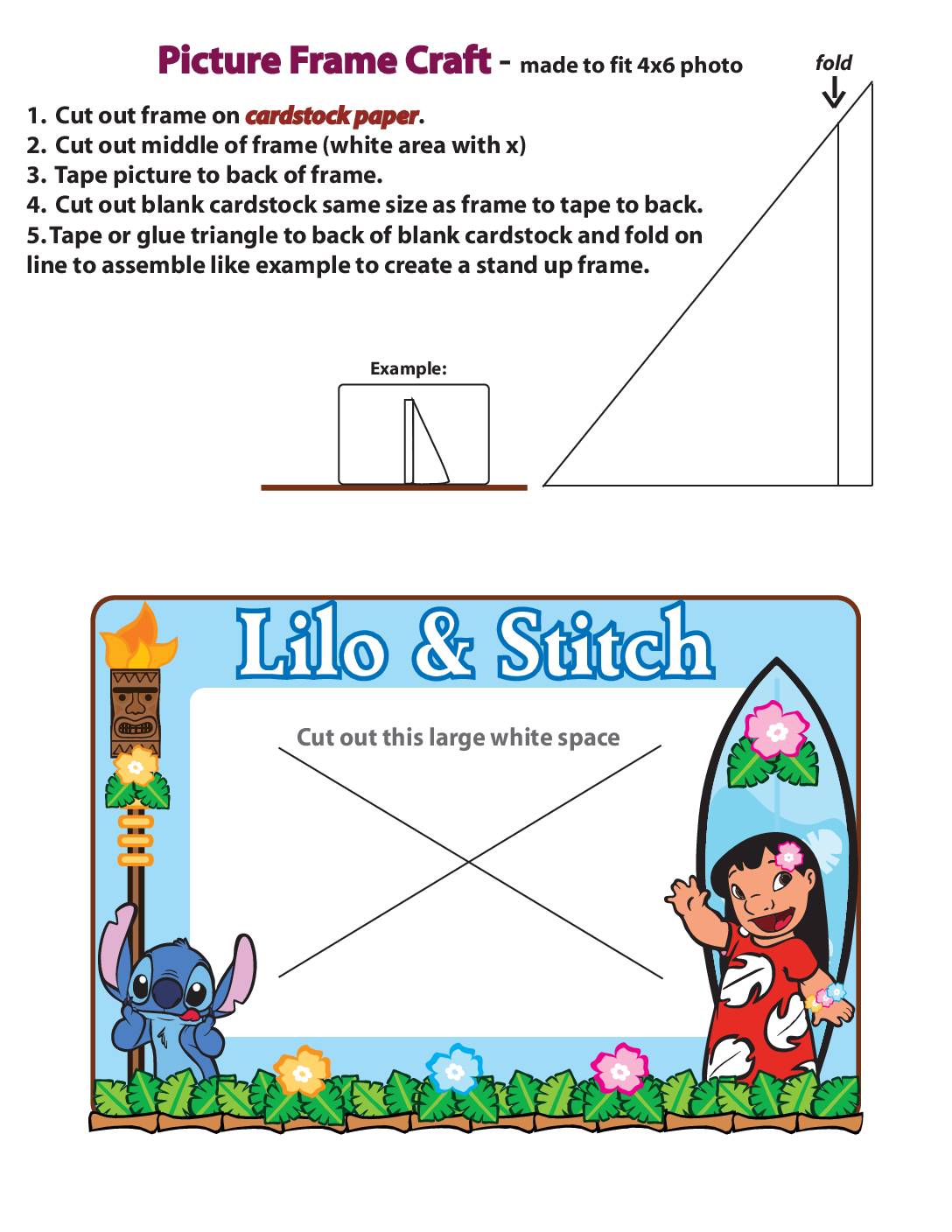 Picture Frame Lilo and Stitch  pdf