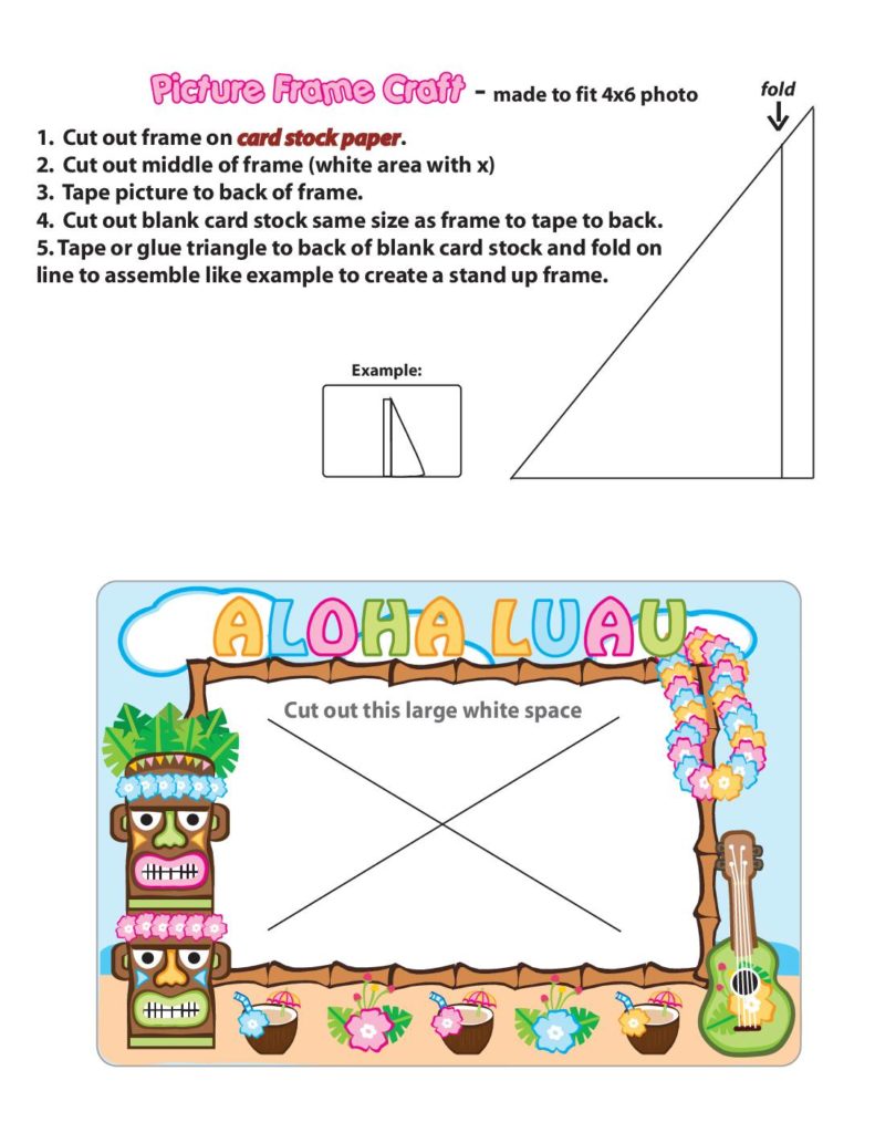 Picture Frame Luau  pdf
