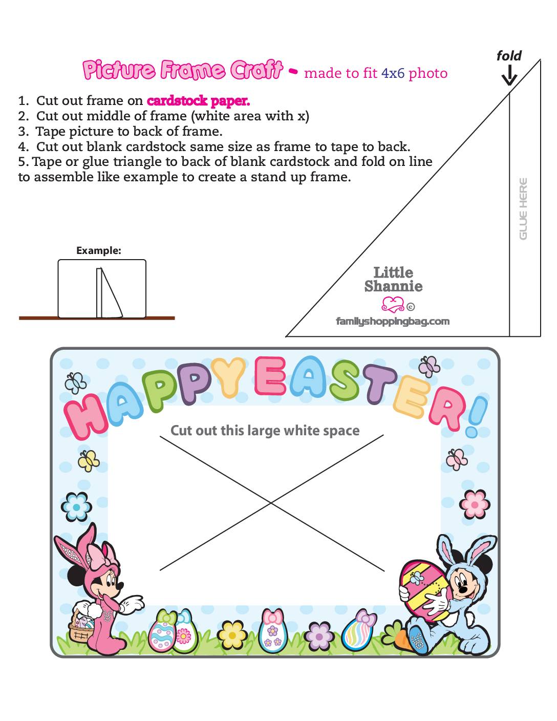 Picture Frame Mickey Mouse Easter  pdf