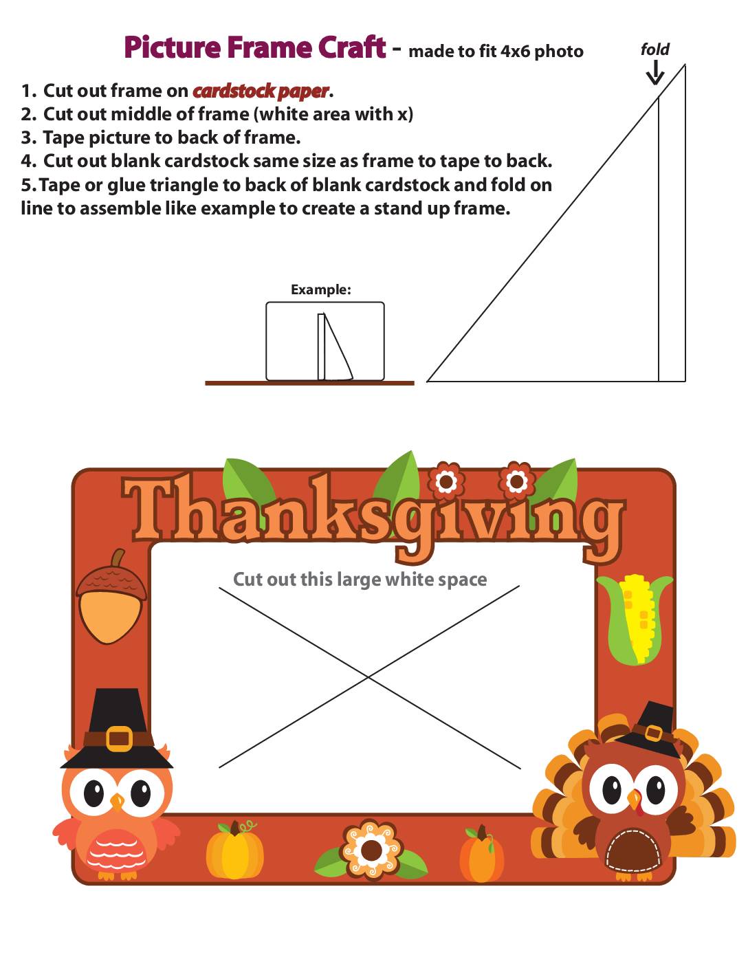 Picture Frame Thanksgiving  pdf