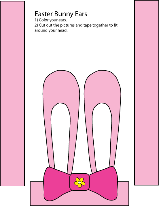 Pink Ears With Bow Crafts