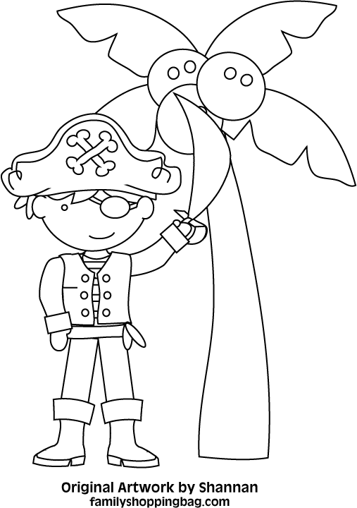 Pirate Coloring Page Coloring Pages