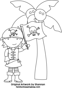 Pirate Coloring Page Coloring Pages