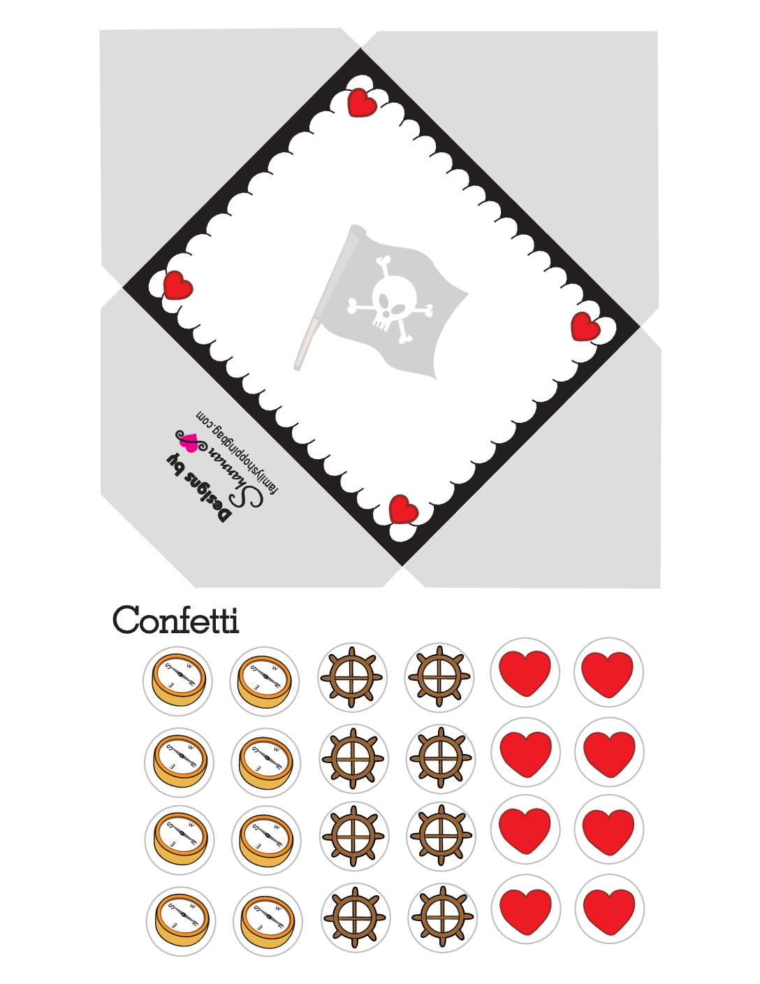 Pirate Envelope Valentines  pdf