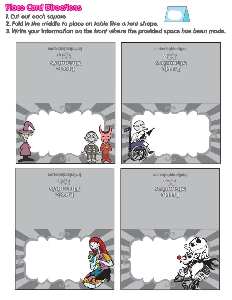 Place CardsNightmare BC  pdf