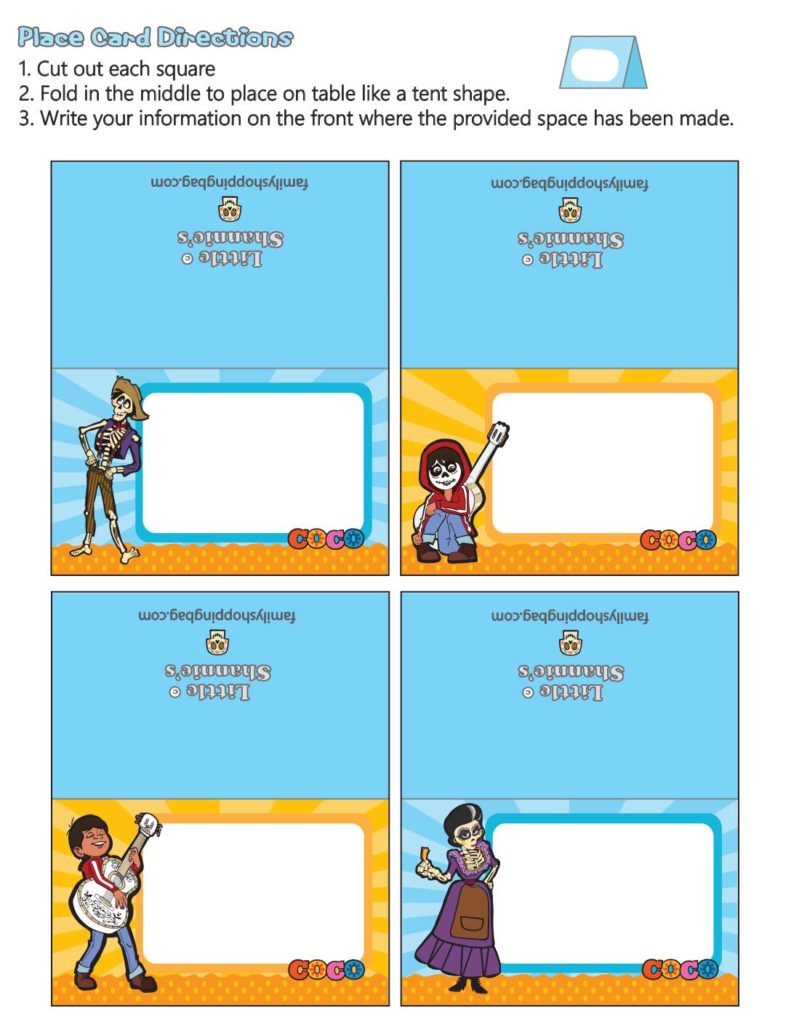 Place Cards Coco  pdf