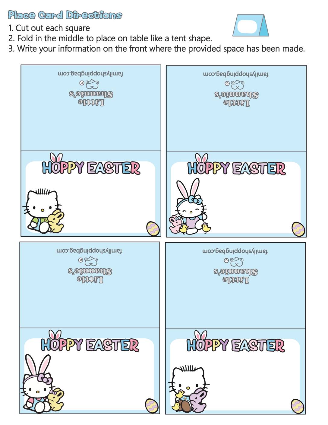 Place Cards Easter