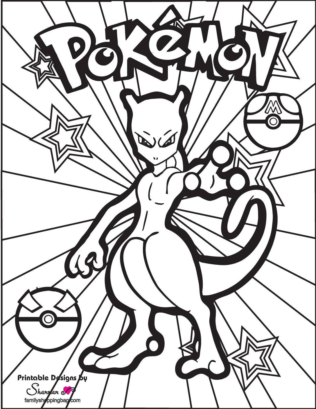 Pokemon Coloring Page 2 Coloring Pages