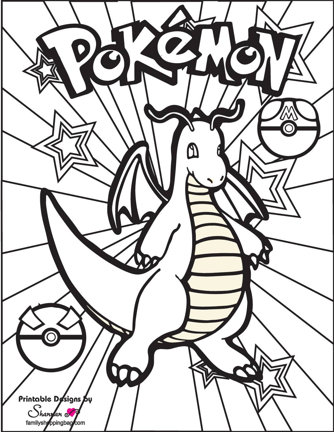 Pokemon Coloring Page   pdf