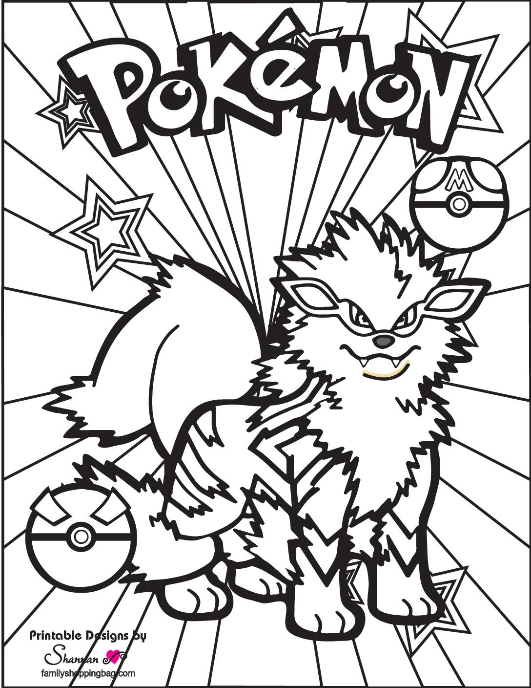 Pokemon Coloring Page   pdf