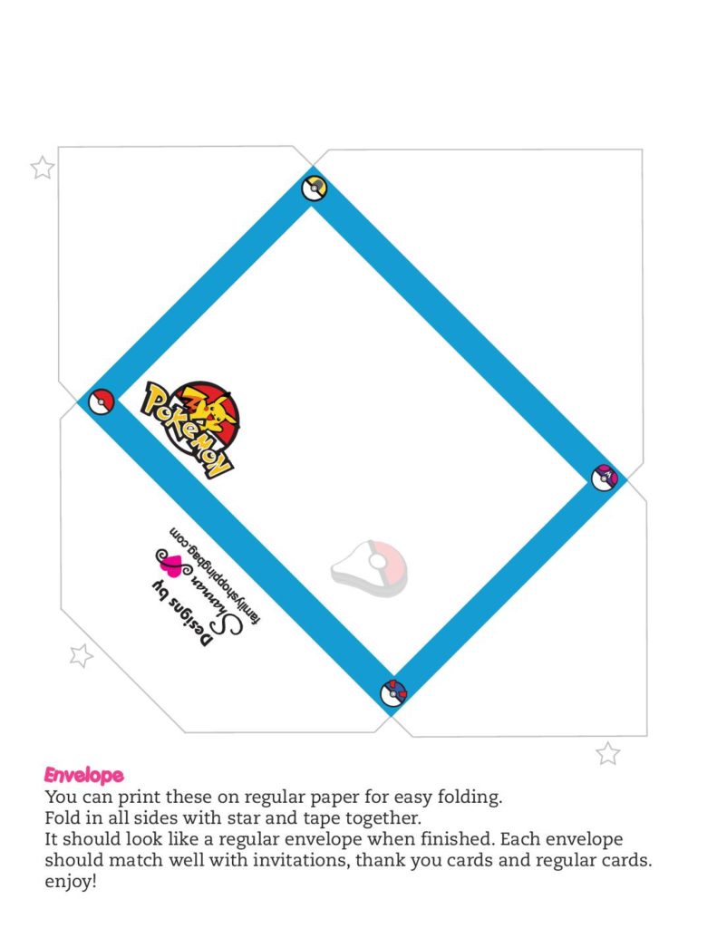 Pokemon Envelope  pdf