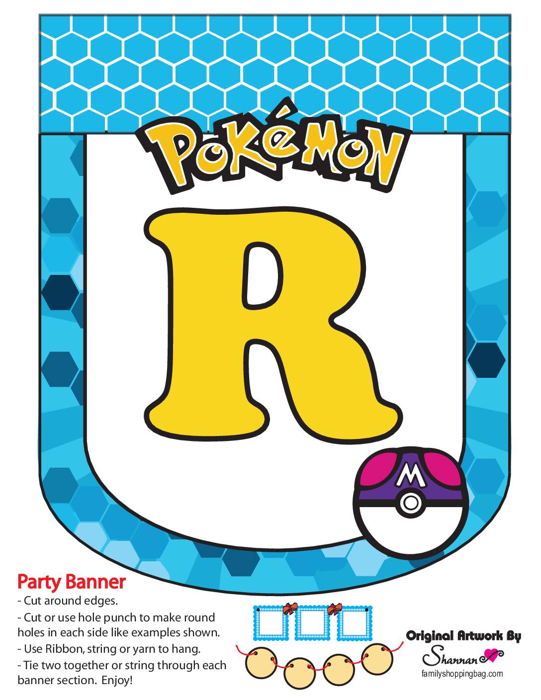 Pokemon Party Banner 3 Party Banners