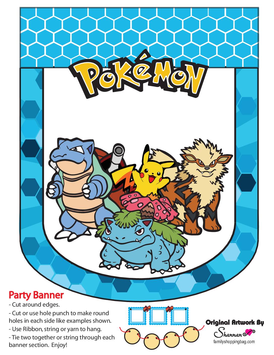 Pokemon Party Banner 8 Party Banners