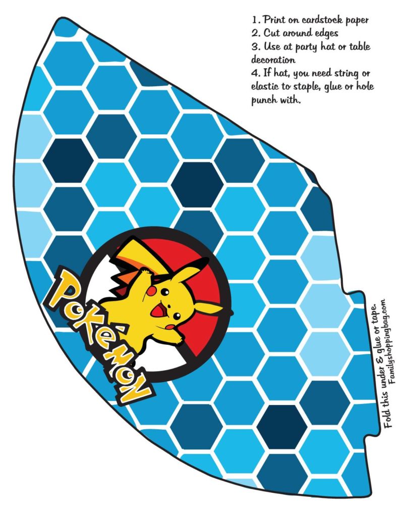Pokemon Party Hat  pdf