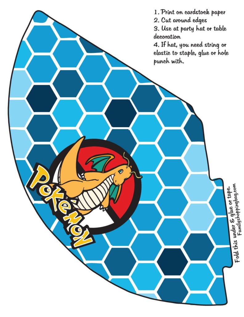 Pokemon Party Hat  pdf