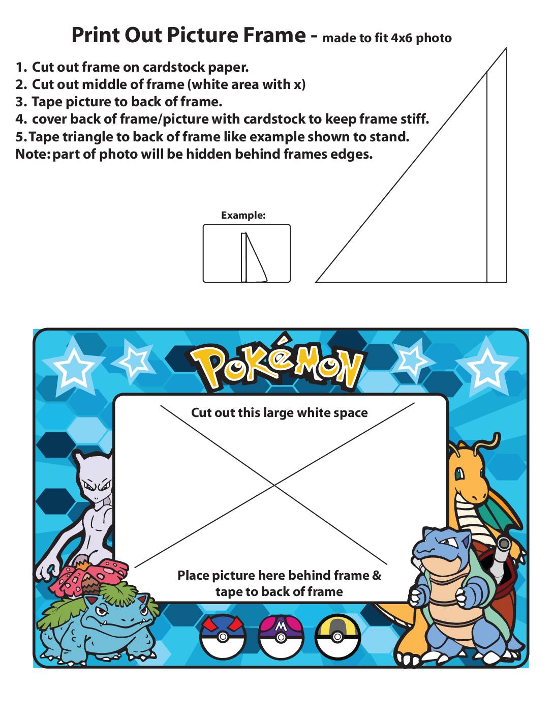 Pokemon Picture Frame  pdf