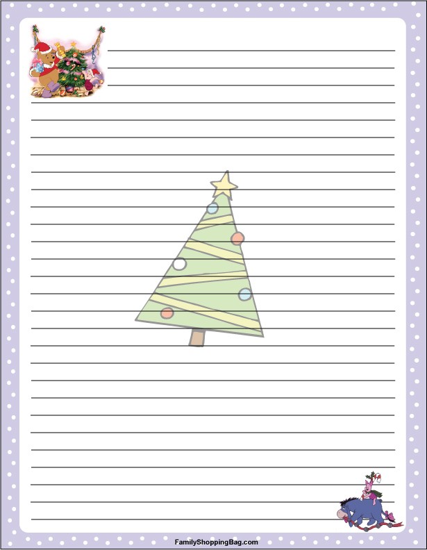 Pooh Christmas Stationery 3 Stationery