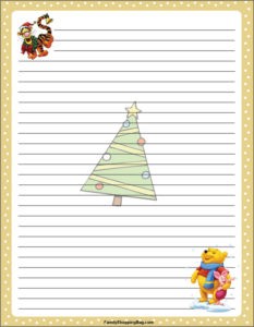 Pooh Christmas Stationery