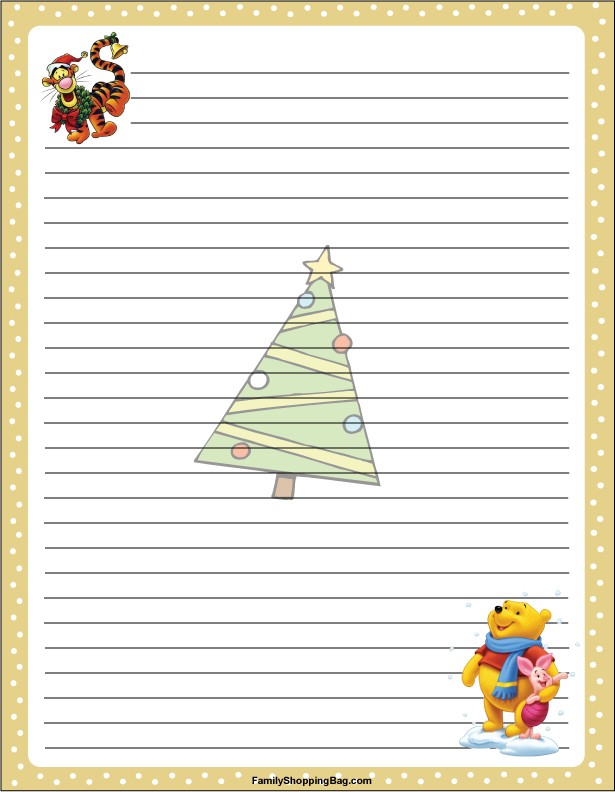 Pooh Christmas Stationery Stationery