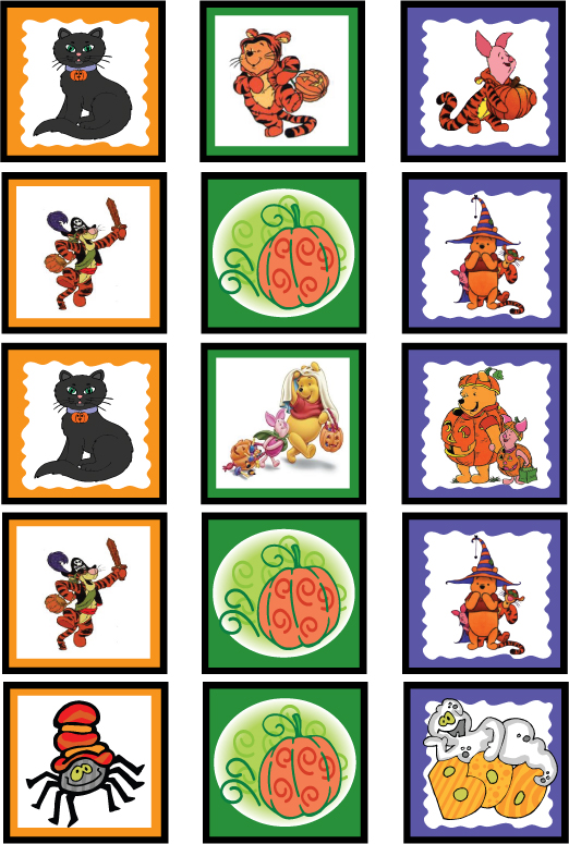 Pooh Halloween Stickers