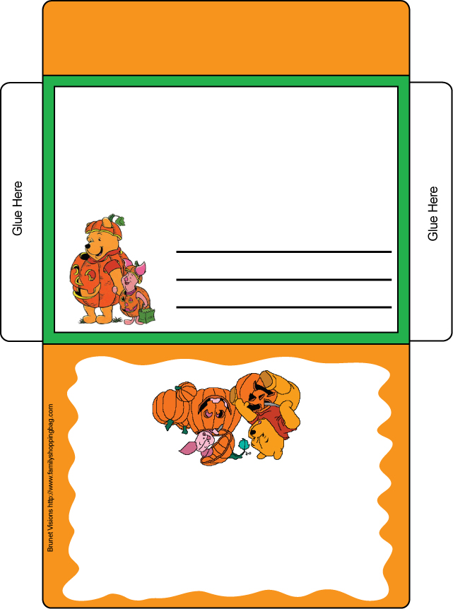 Pooh Letter Envelope Invitations